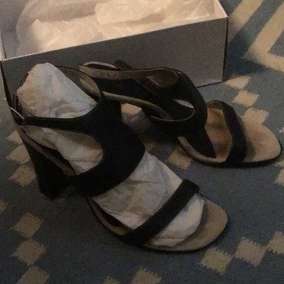 Calvin Klein black sandal 3” heel - Picture 1 of 2